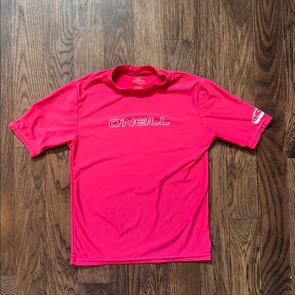 Kids O'Neill Bright Pink Performance Tee/Rash Guard